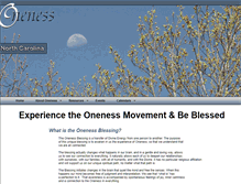 Tablet Screenshot of onenessnc.com